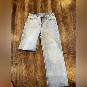 Old Navy Sky-Hi Wide Leg Light Blue Jeans